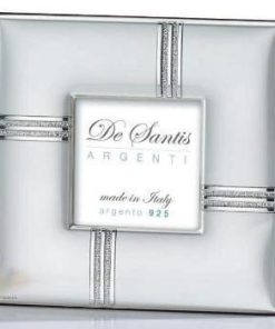 CORNICE IN ARGENTO CM 8,5X8,5 FONDO IN LEGNO