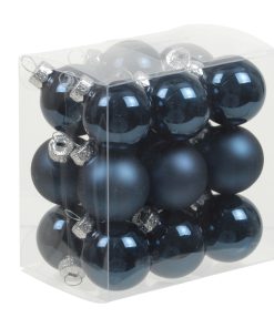 PALLINA VETRO 30MM 18PZ  night blue