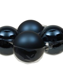 PALLINA VETRO 100MM 4 PZ night blue