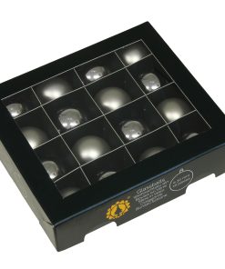 PALLINA VETRO 30MM 16PZ silver combi