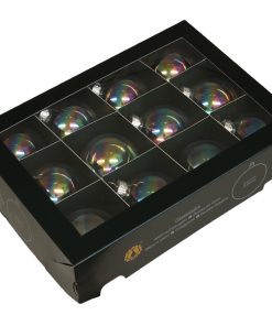 PALLINA VETRO 57MM 12PZ clear pearl