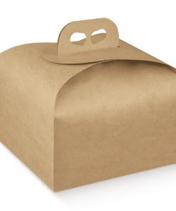 SCATOLA PANETTONE 245X245X130  AVANA
