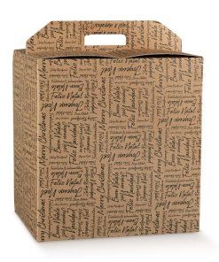 SCATOLA PANETTONE+BOTTIGLIA MM 280X200X350 WORDS